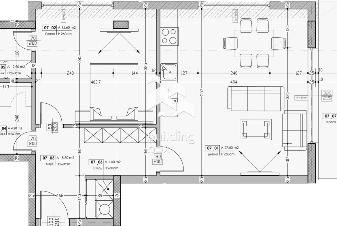 Двустаен апартамент - 0