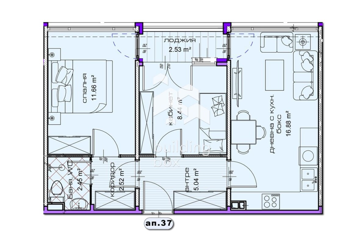 Tристаен апартамент в новострояща се сграда в град Шумен - 0