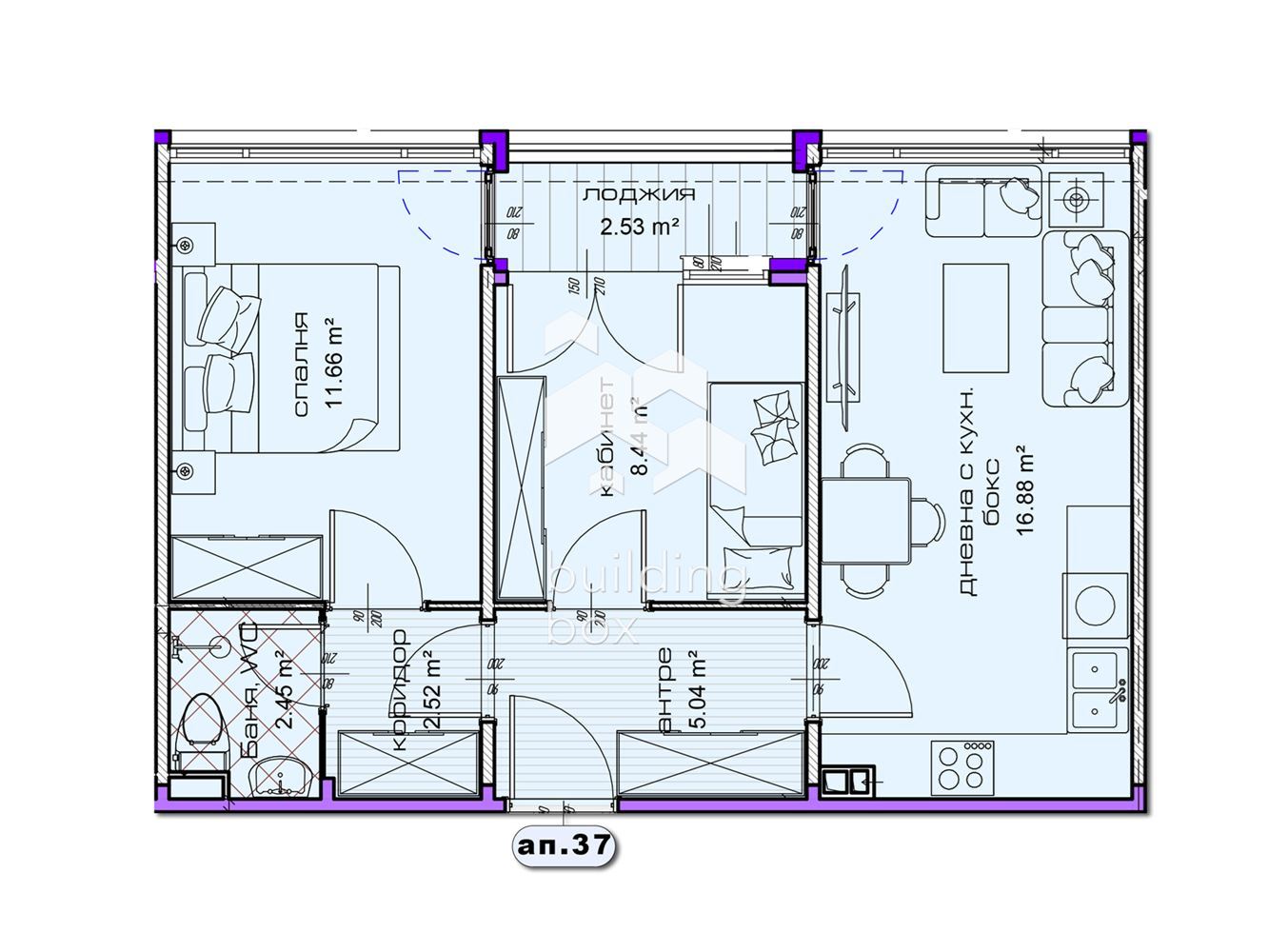 Tристаен апартамент в новострояща се сграда в град Шумен - 0