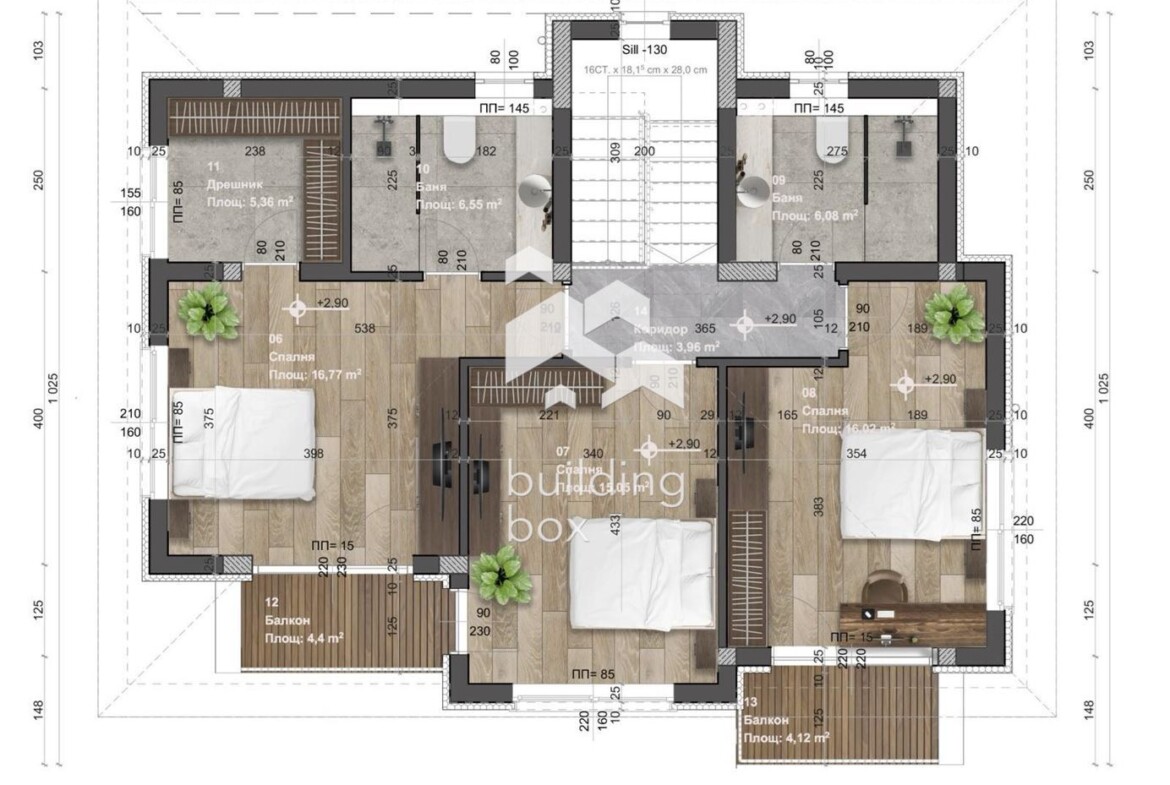 Пред АКТ 16! Схема на плащане 10 на 90! Подово отопление в цената! Паркоместа в цената! - 0