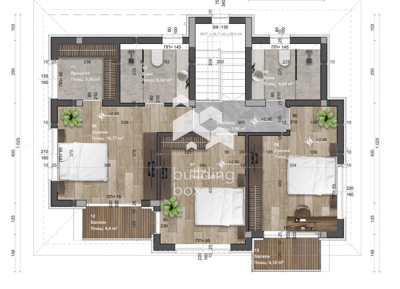 Пред АКТ 16! Схема на плащане 10 на 90! Подово отопление в цената! Паркоместа в цената! - 0