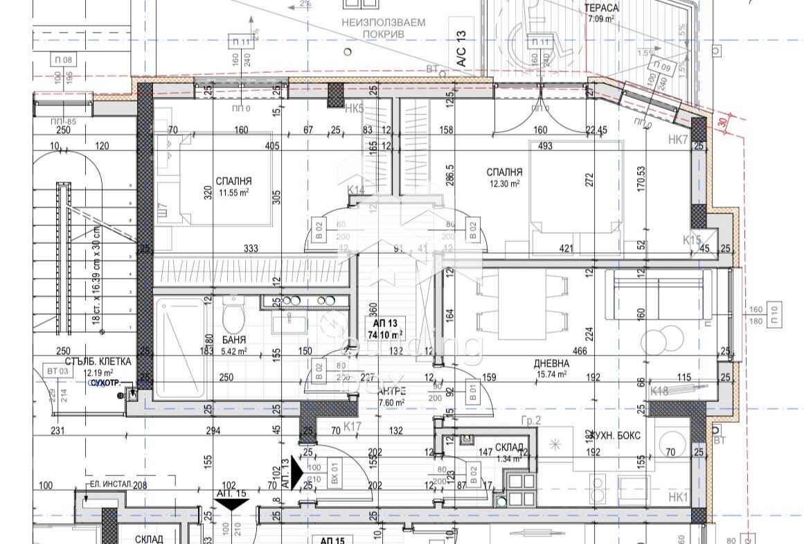 Инвестиционен тристаен апартамент - 0