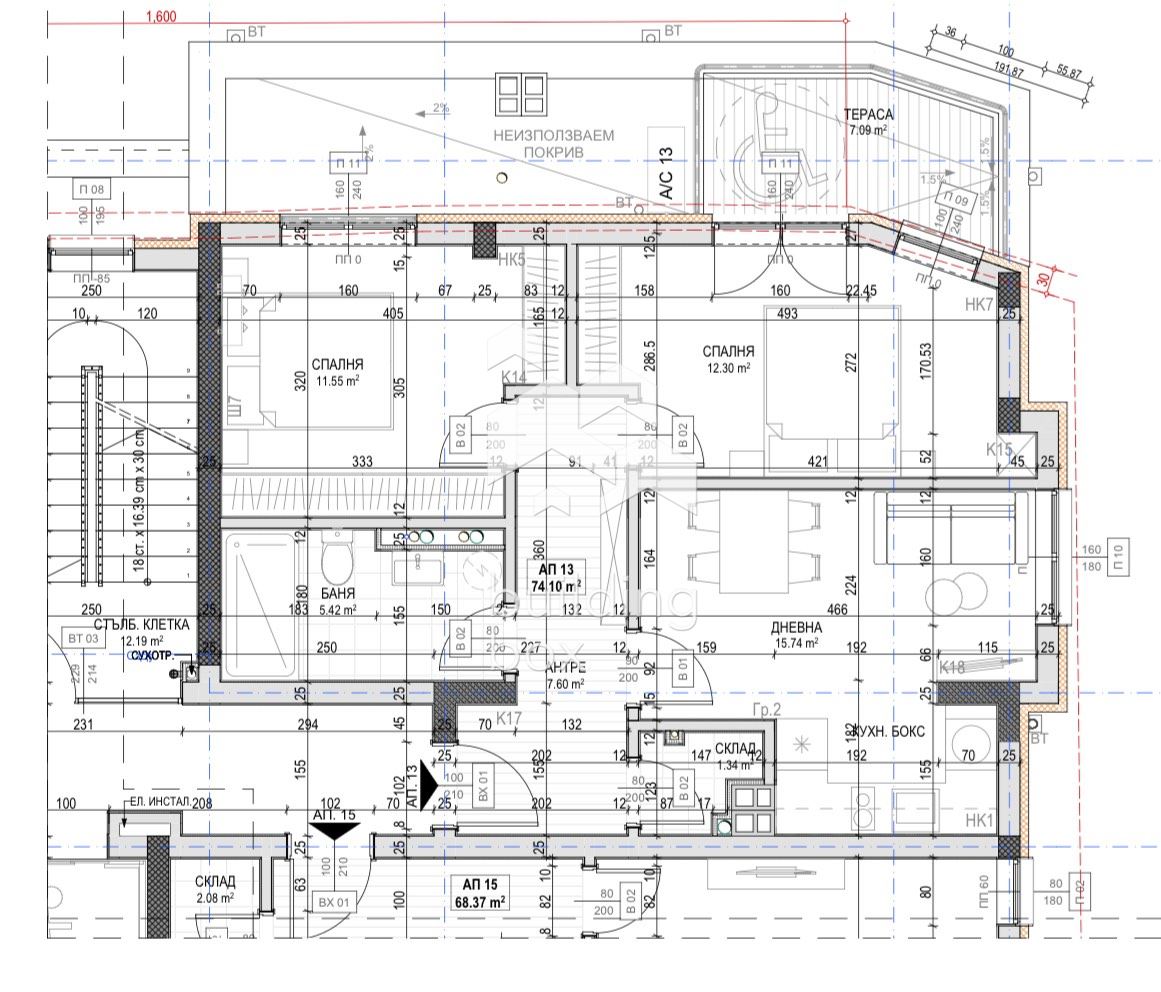 Инвестиционен тристаен апартамент - 0