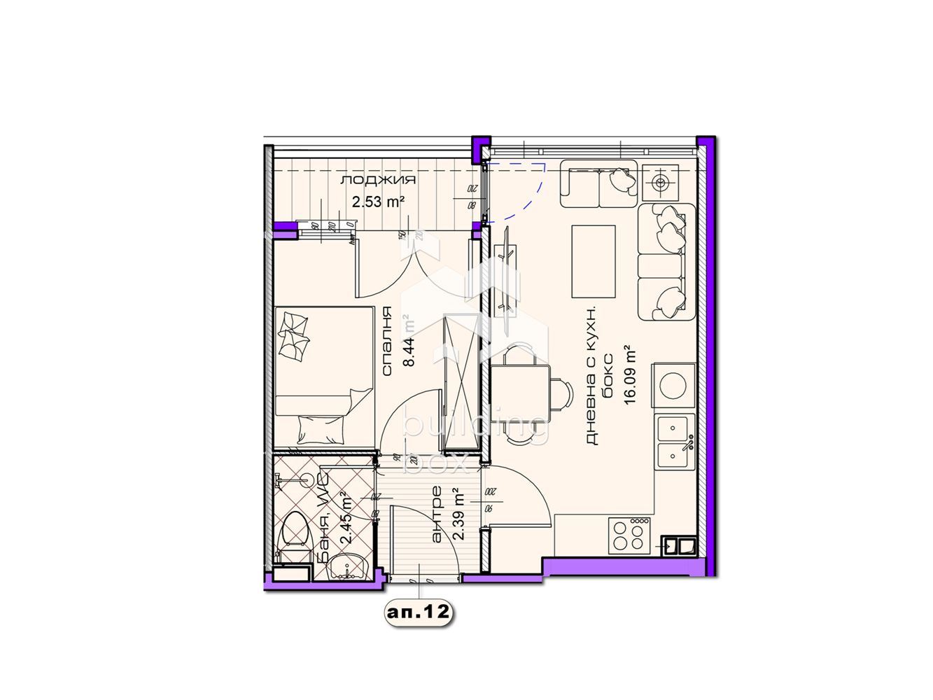 ДВУСТАЕН апартамент в новострояща се сграда в град Шумен - 0