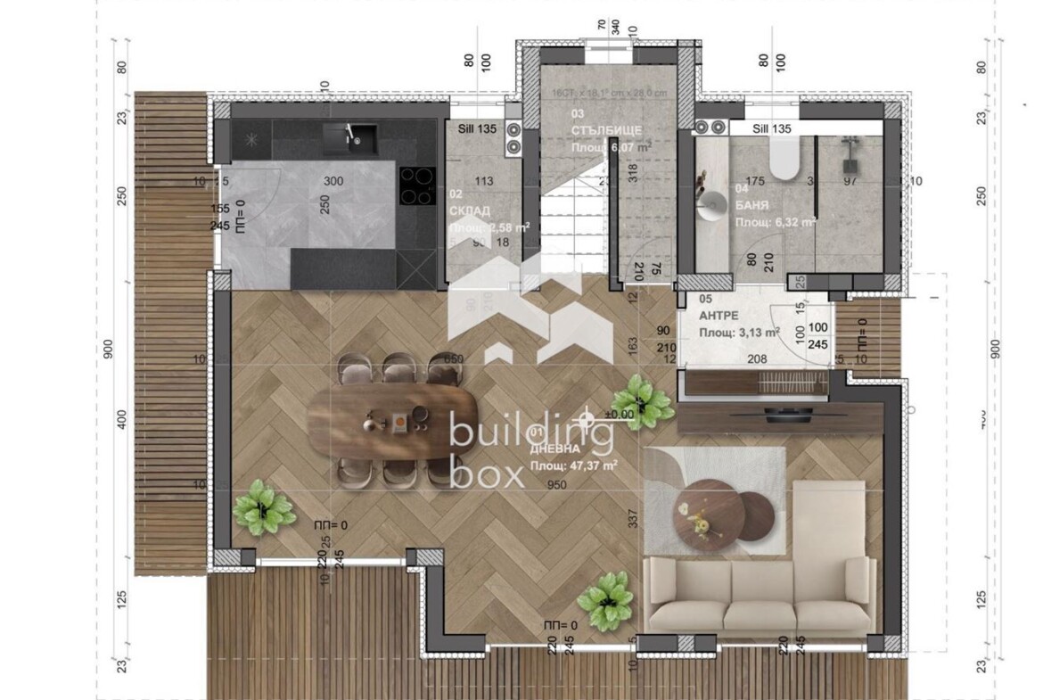 Пред АКТ 16! Схема на плащане 10 на 90! Подово отопление в цената! Паркоместа в цената! - 0