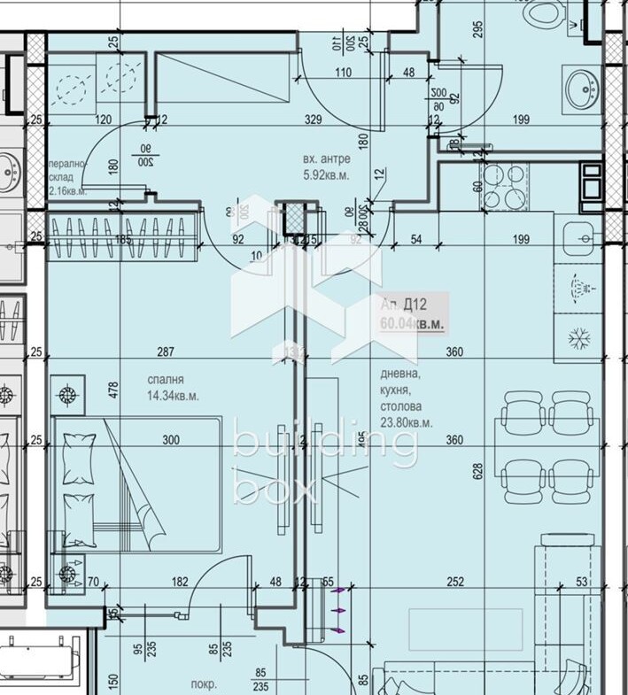 Двустаен апартамент след АКТ14 - кв. Остромила - 0