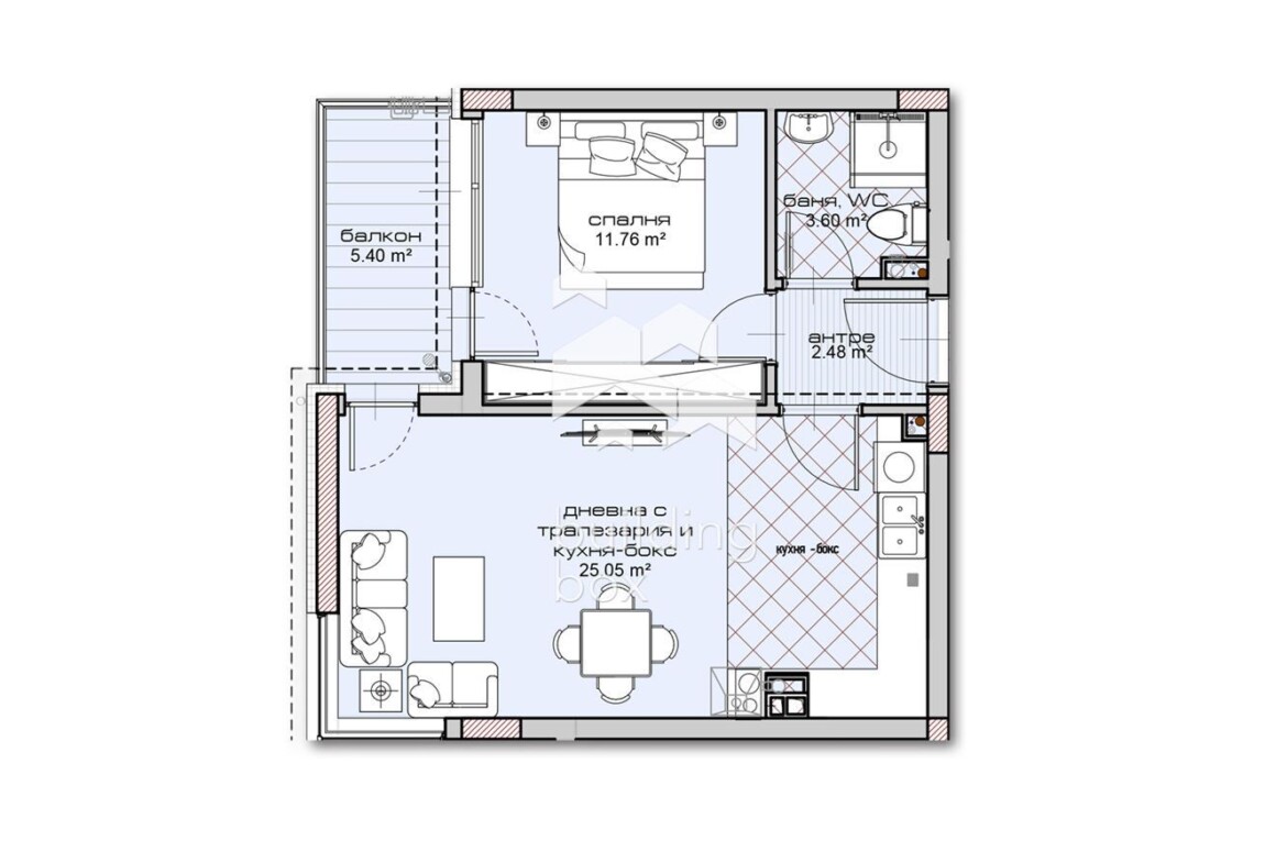 ДВУСТАЕН апартамент в новострояща се сграда - 0