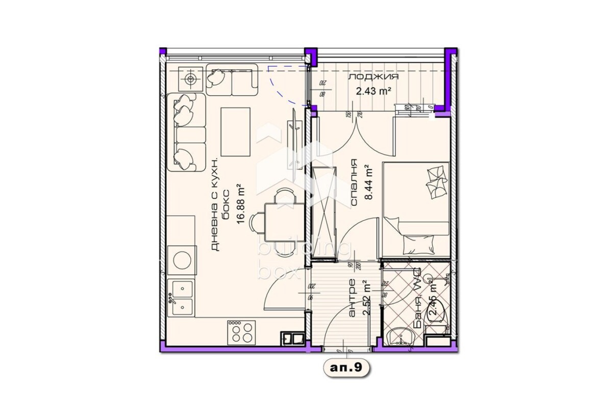 Двустаен апартамент в новострояща се сграда в град Шумен - 0
