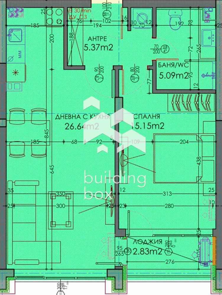 Голям просторен двустаен апартамент до Кауфланд - 0