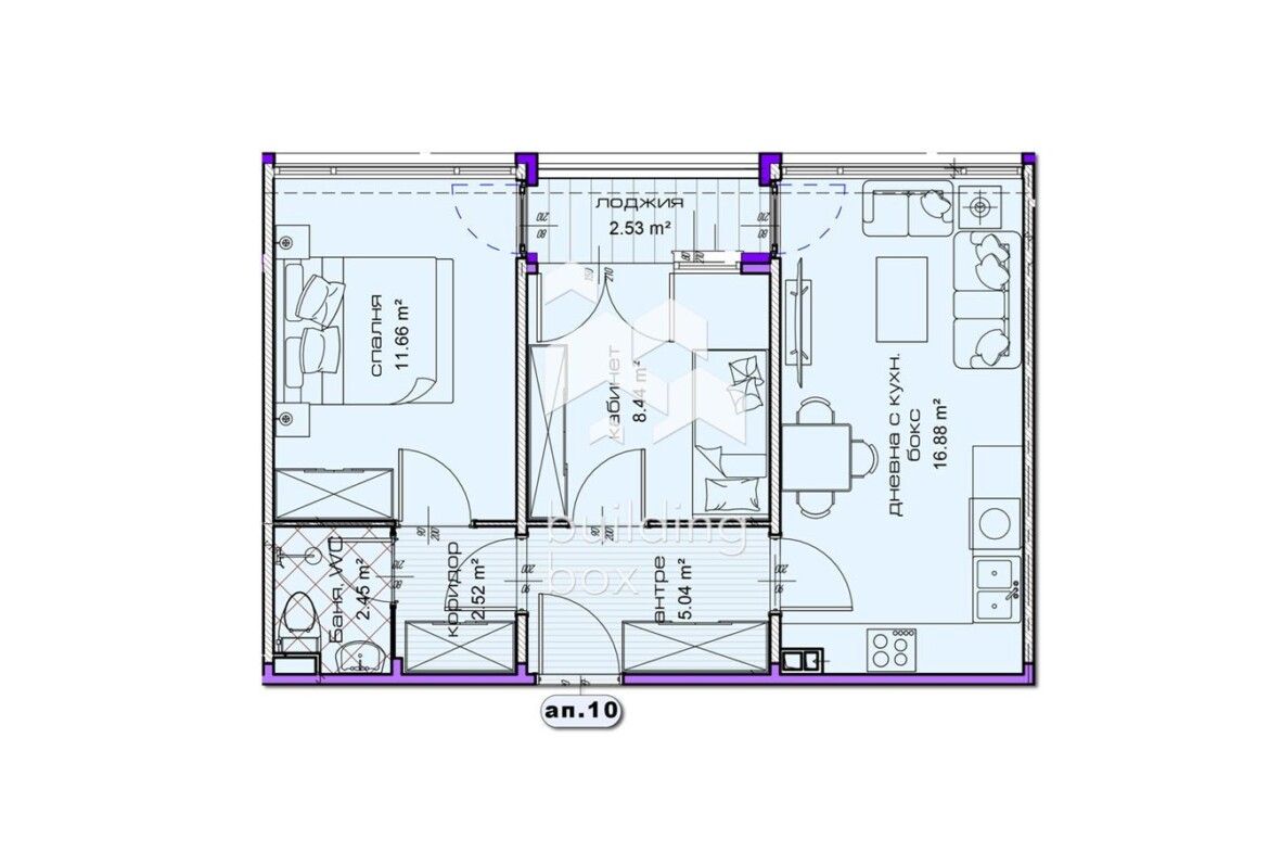 Tристаен апартамент в новострояща се сграда в град Шумен - 0
