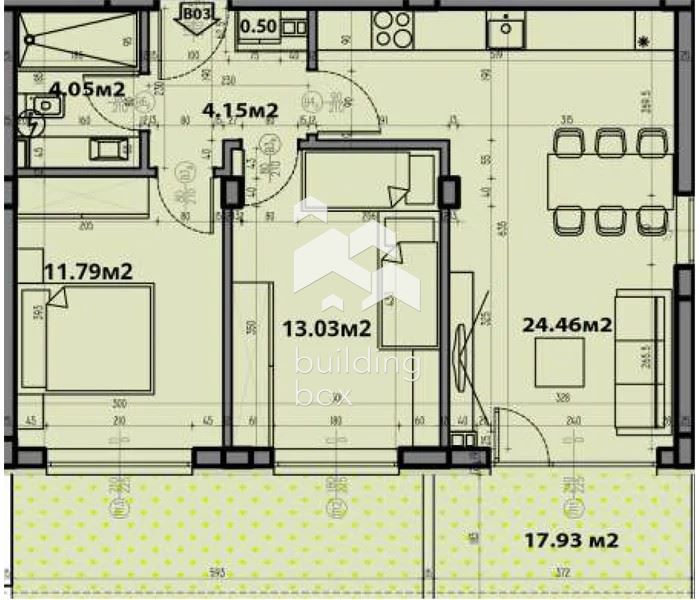 Тристаен апартамент в новострояща се сграда - 0