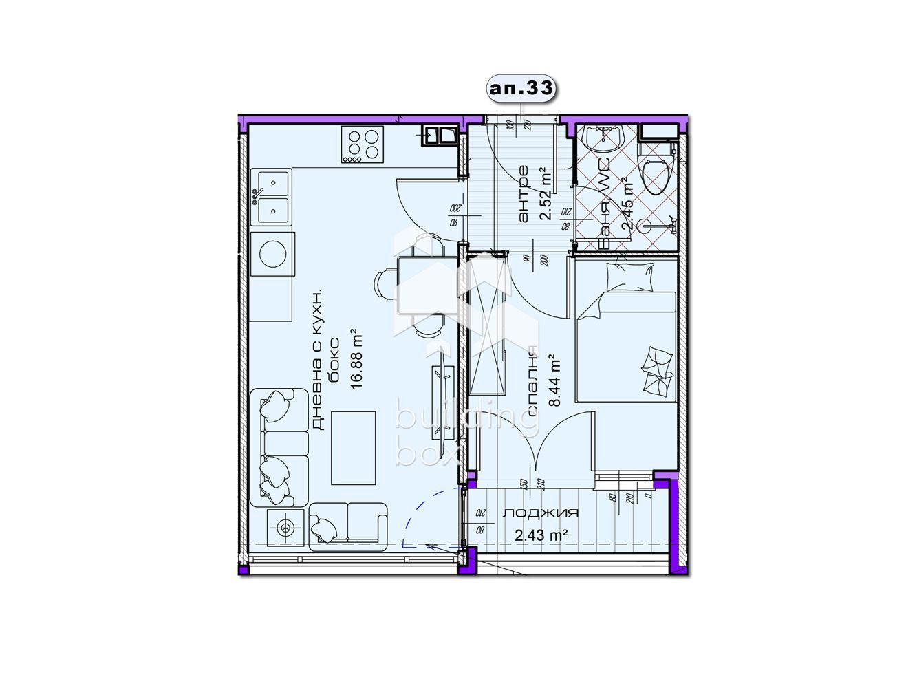ДВУСТАЕН апартамент в новострояща се сграда в град Шумен - 0