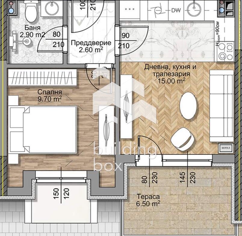 Двустаен апартамент - кв. Овча Купел 1 - 0