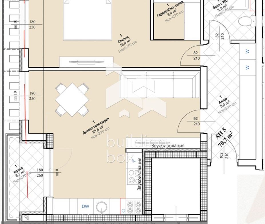 Двустаен апартамент в луксозна сграда - 0