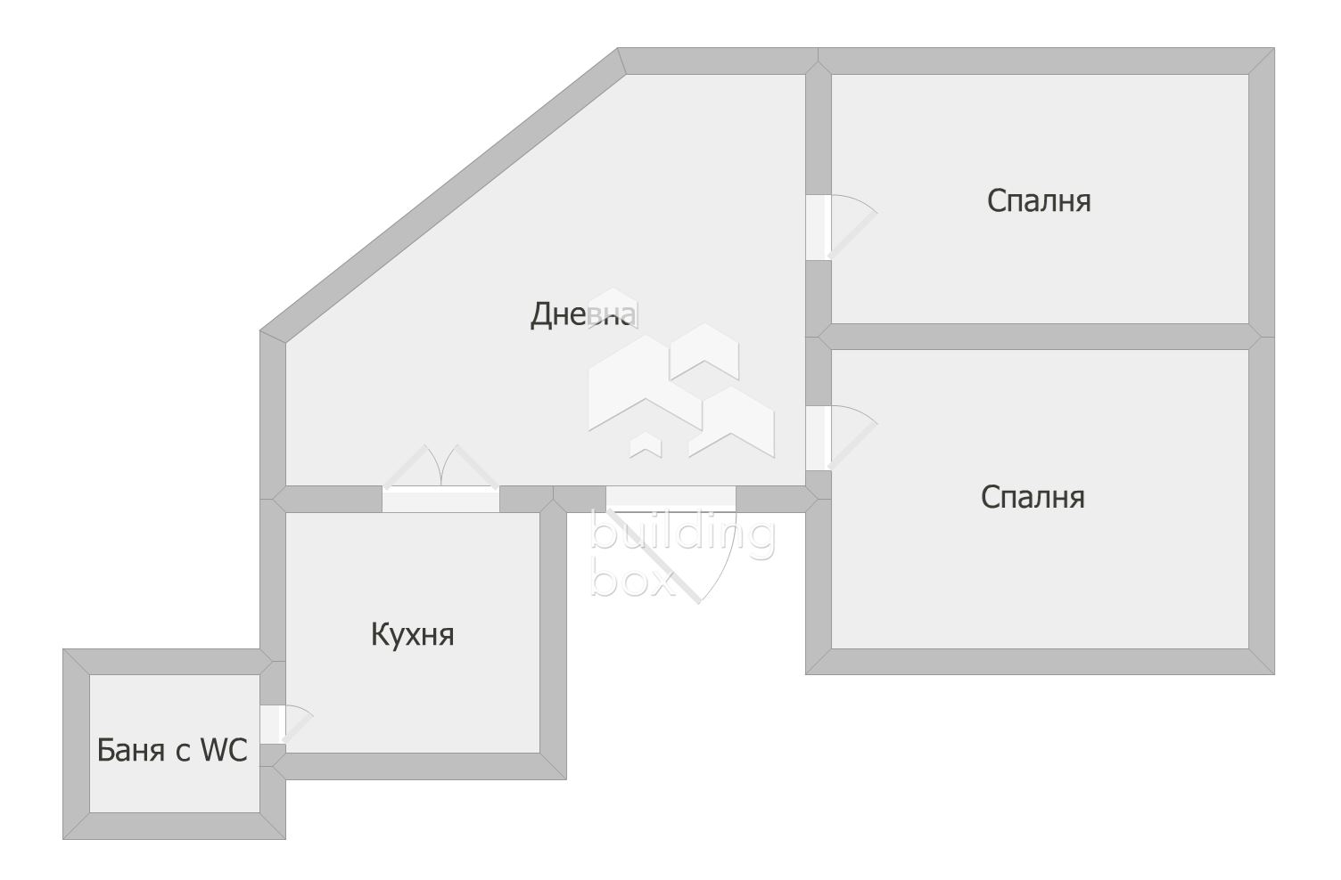 Обзаведен тристаен апартамент с гараж в р-н Централен - 0