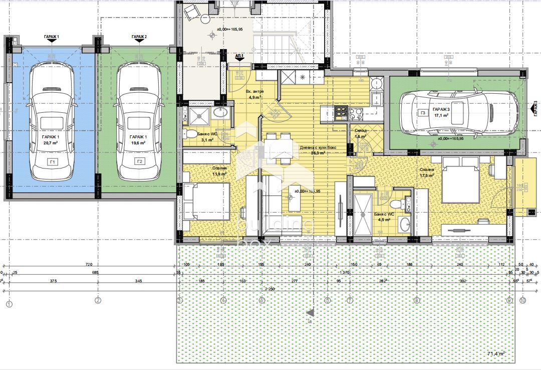 Тристаен апартамент с двор в Остромила - 0