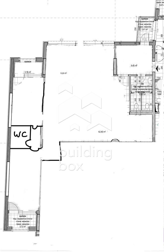 171м2 Тристаен апартамент в кв. Дружба 1 за 307 000 Е - 0