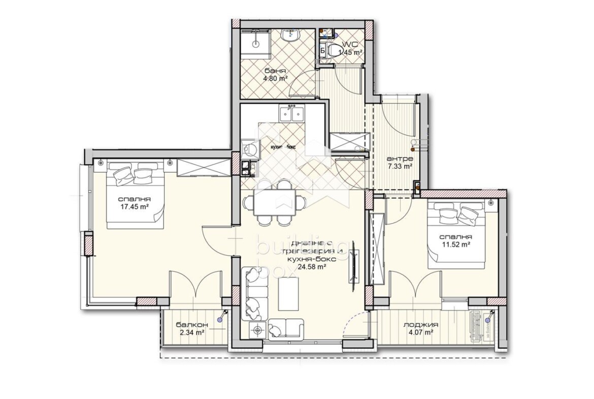 ТРИСТАЕН апартамент в новострояща се сграда - 0