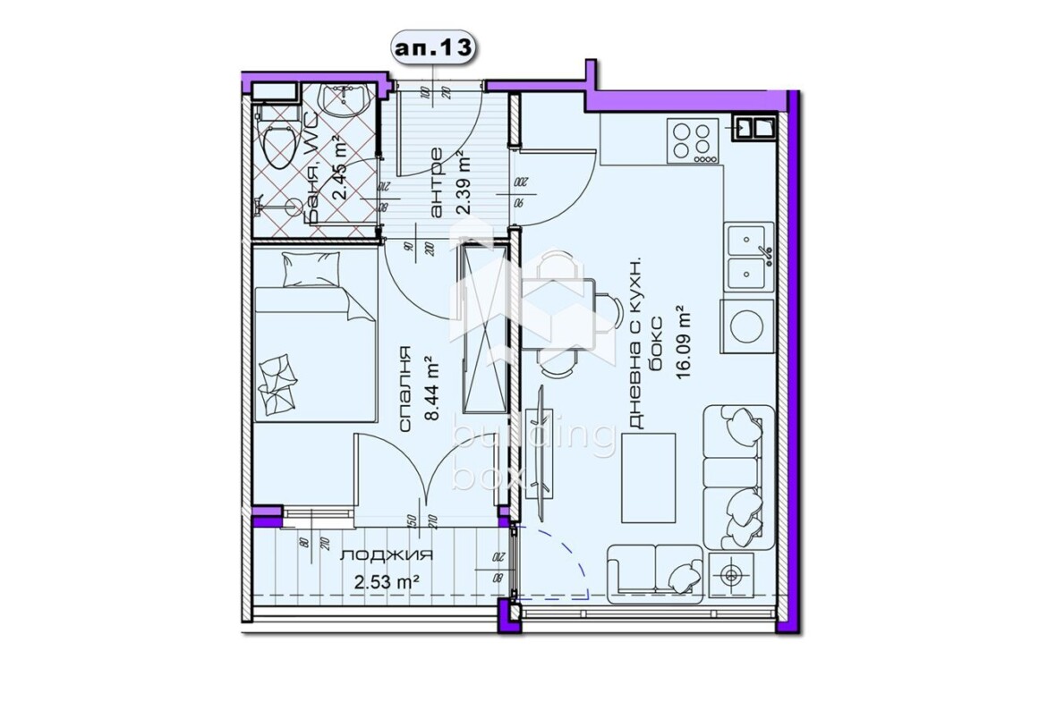 ДВУСТАЕН апартамент в новострояща се сграда в град Шумен - 0