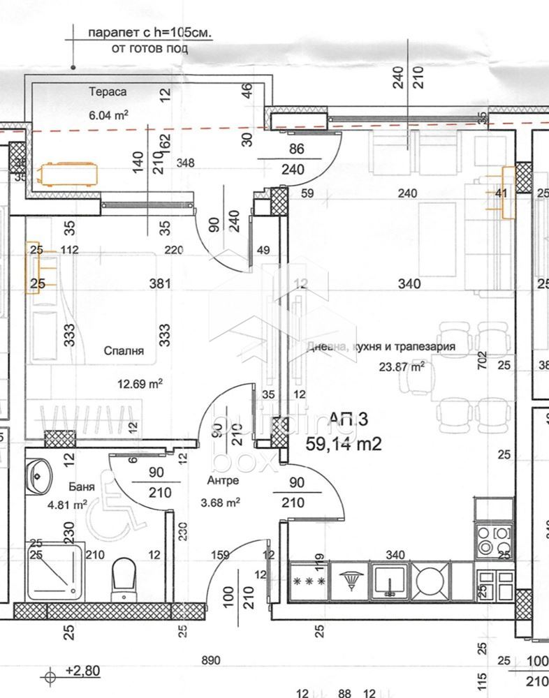 Двустаен апартамент с АКТ 16 в комплекс "Нептун Парк" - 0