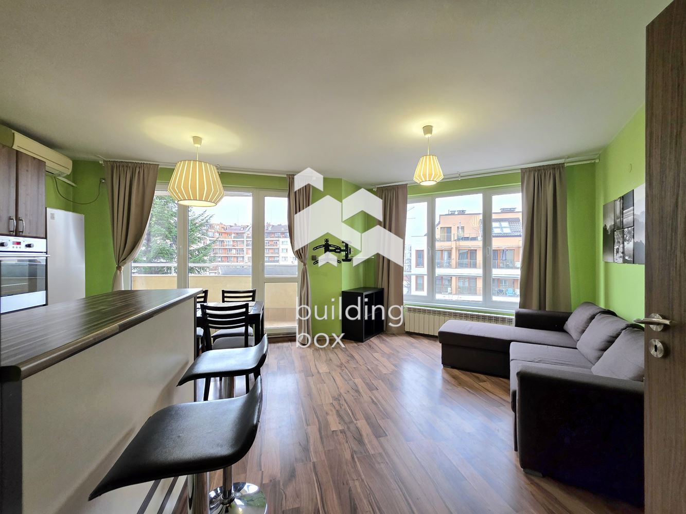 Обзаведен двустаен апартамент - кв. Витоша - 0