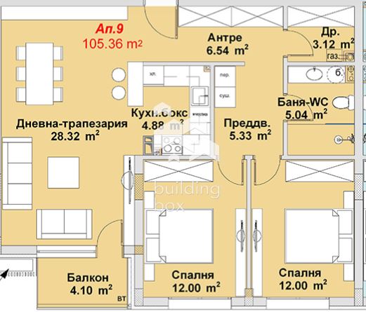 Продава тристаен апартамен в Бояна
