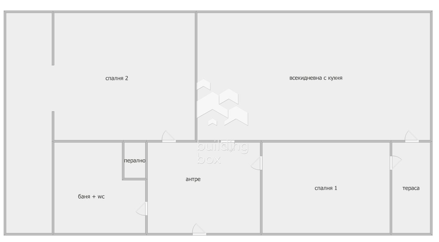 Тристаен обзаведен в малка тухлена сграда - 0
