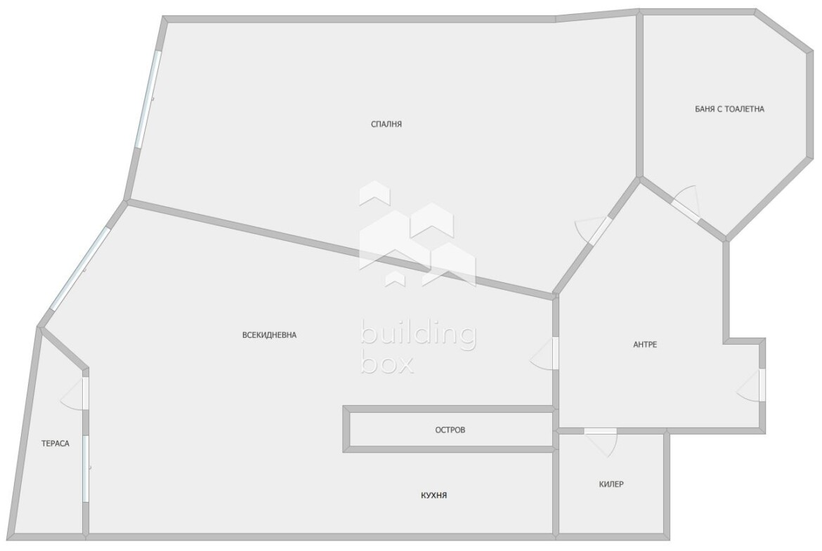 Обзаведен двустаен апартамент - кв. Витоша - 0