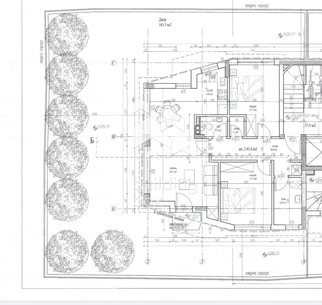 Тристаен апартамент с просторен двор в бутикова сграда – кв. Левски - 0