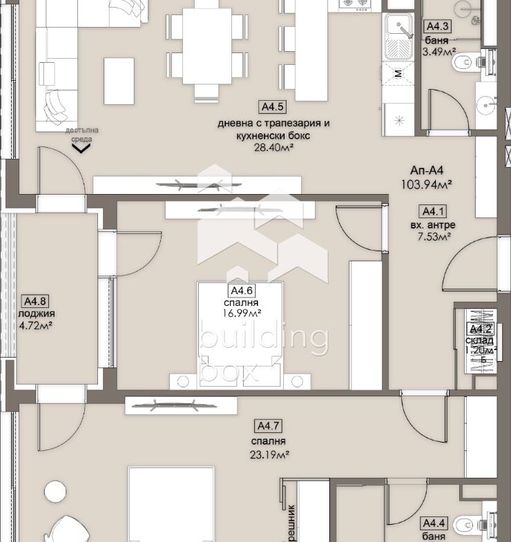 Тристаен апартамент - ж.к. Люлин 5 - 0
