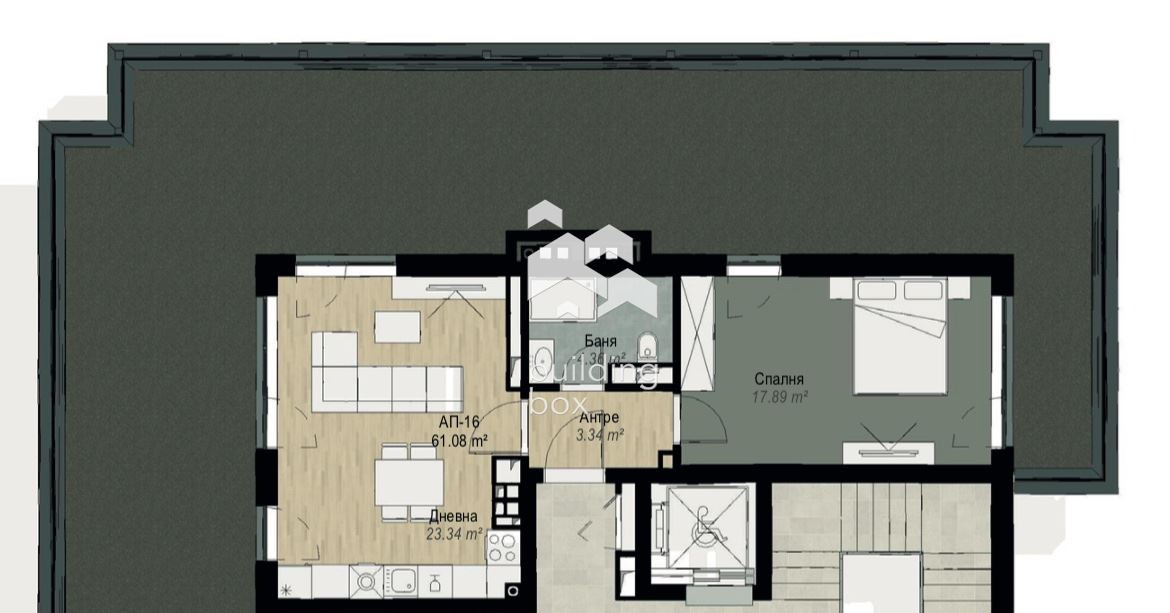 Двустаен апартамент - ж.к. Витоша - 0