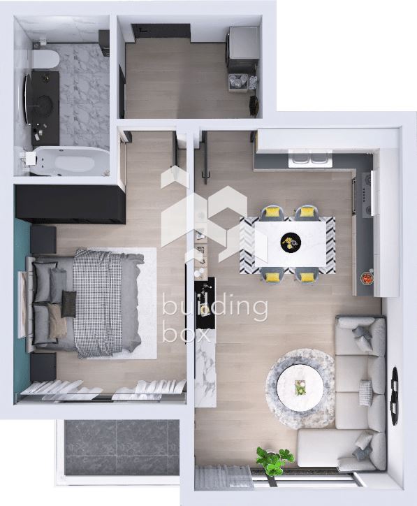 Двустаен апартамент пред АКТ15 - кв. Остромила - 0