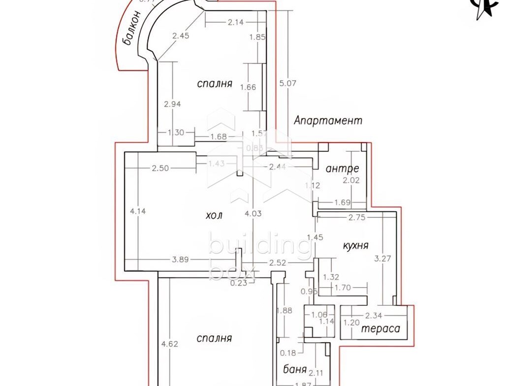 Тристаен апартамент на ул. "Любен Каравелов" - 0