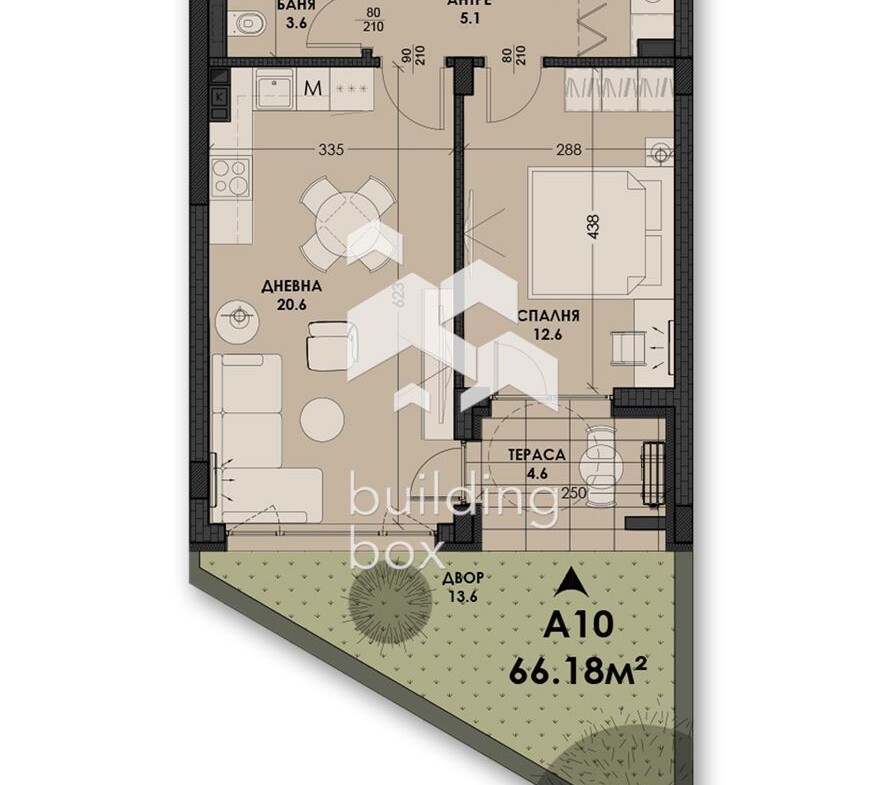 Двустаен апартамент в новострояща се сграда - 0