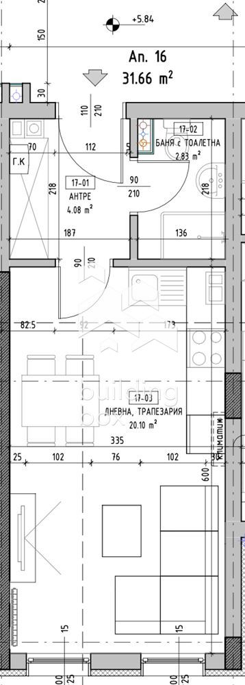 Едностаен инвестиционен апартамент - кв. Малинова долина - 0
