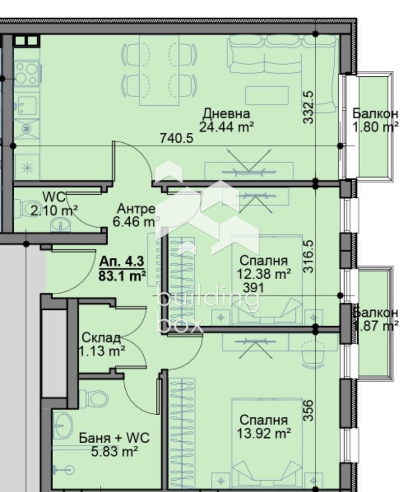 Тристаен апартамент - кв. Овча купел - 0