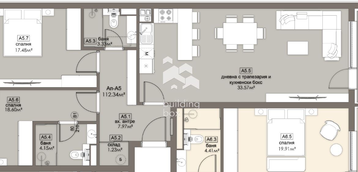 Просторен тристаен апартамент - ж.к. Люлин 5 - 0