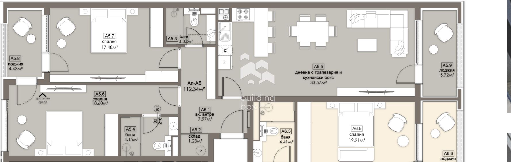 Просторен тристаен апартамент - ж.к. Люлин 5 - 0