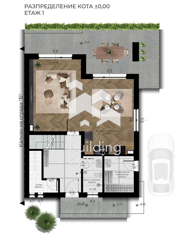 Къща в затворен комплекс в с. Войводиново - 0