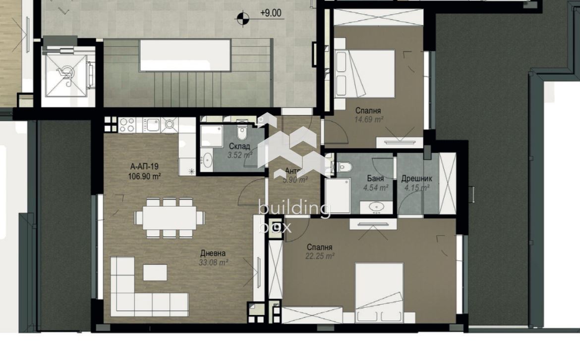 Тристаен пентахаус - ж.к. Витоша - 0