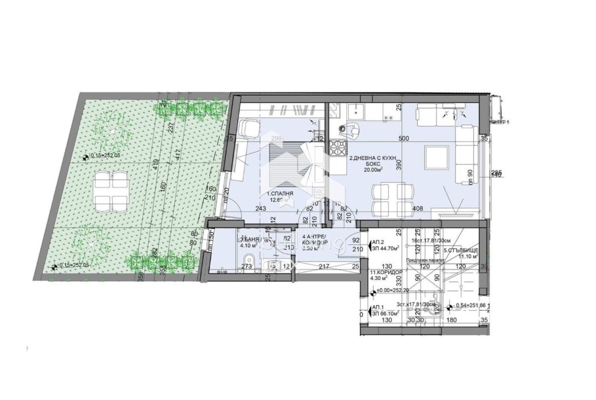 Двустаен градински апартамент в Асеновград - 0