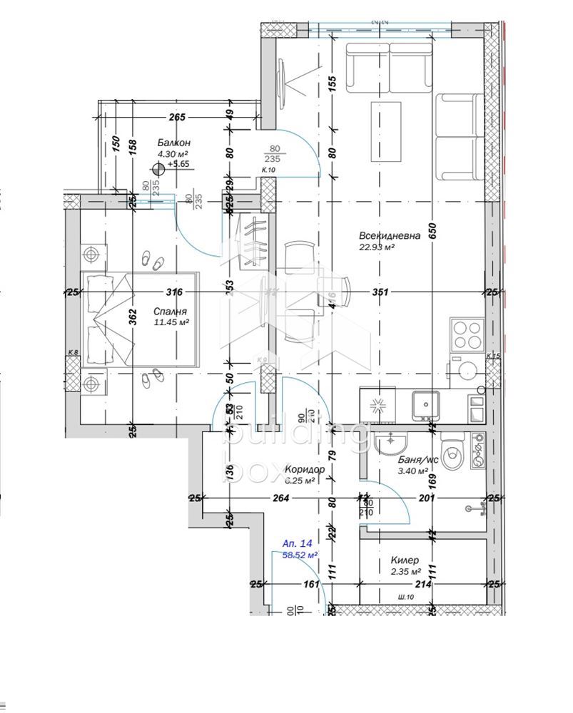 Двустаен апартамент пред Акт 16 в кв. Кайсиева градина, гр. Варна – отлична локация до бул. „Трети март“ - 0
