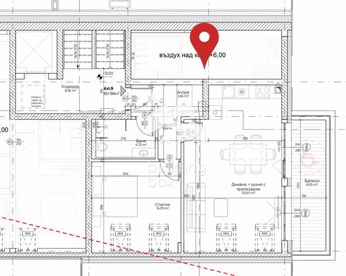 Просторен 2-стаен апартамент в ALTEA 1, с.Бистрица - 0