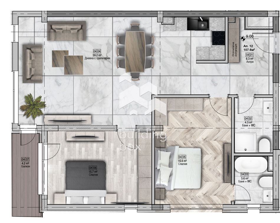 Тристаен апартамент - комплекс "Gloria Palace" - 0