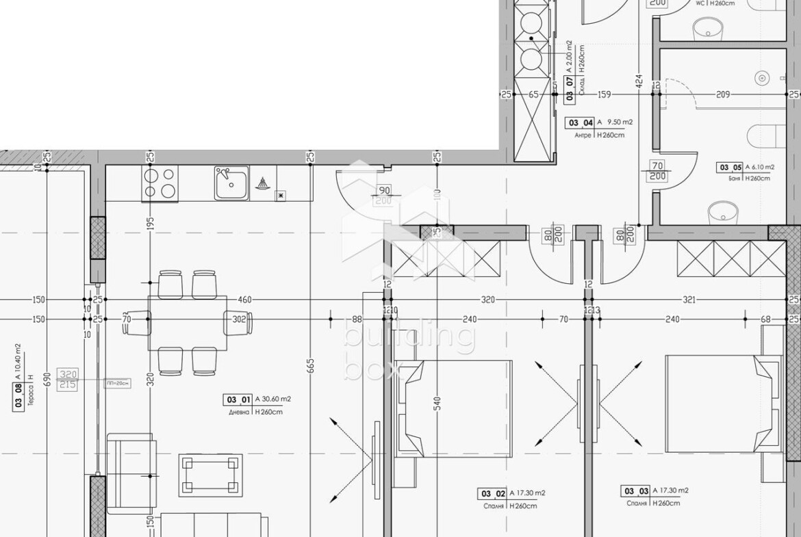 Тристаен апартамент до "Гребна база" - 0