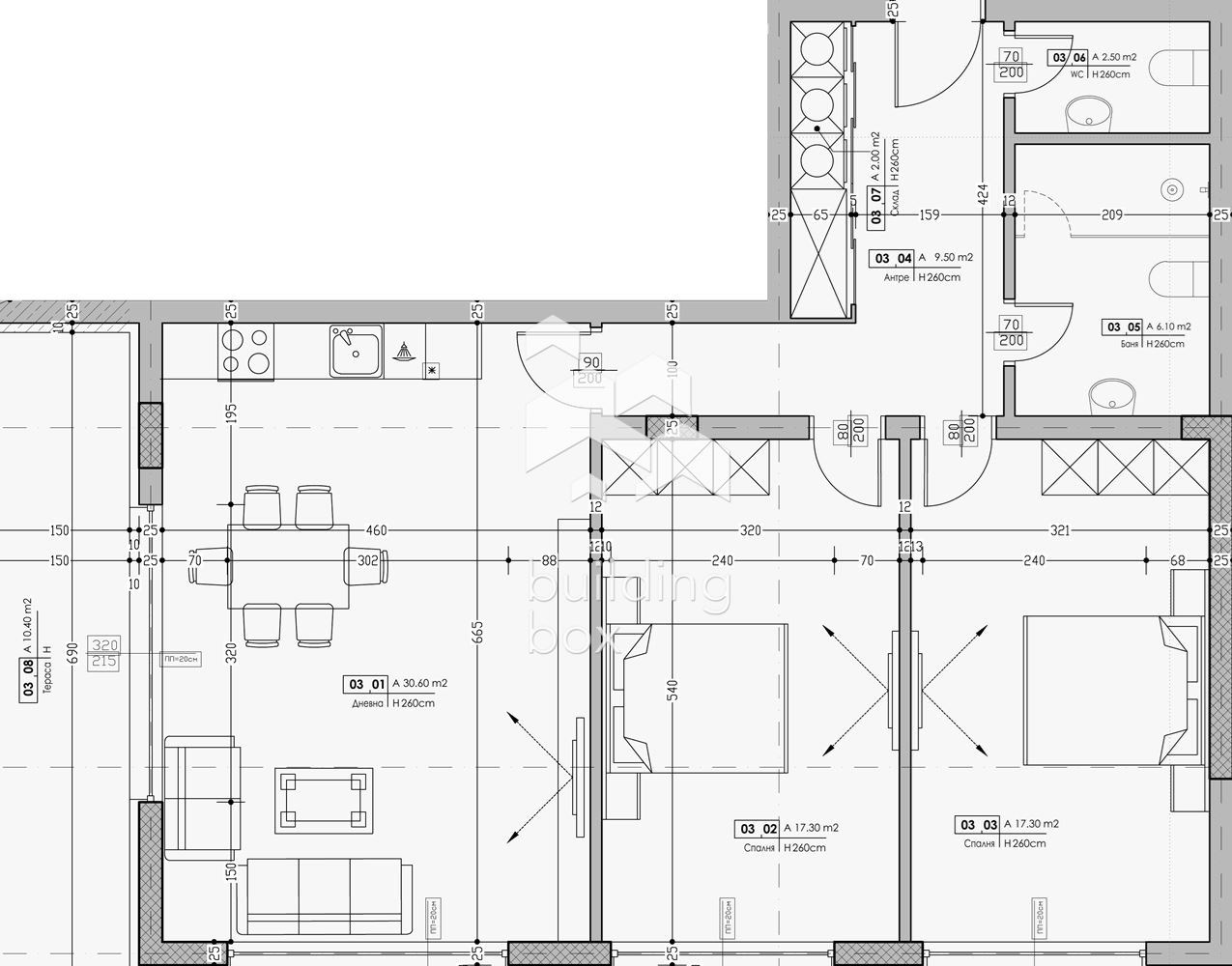 Тристаен апартамент до "Гребна база" - 0