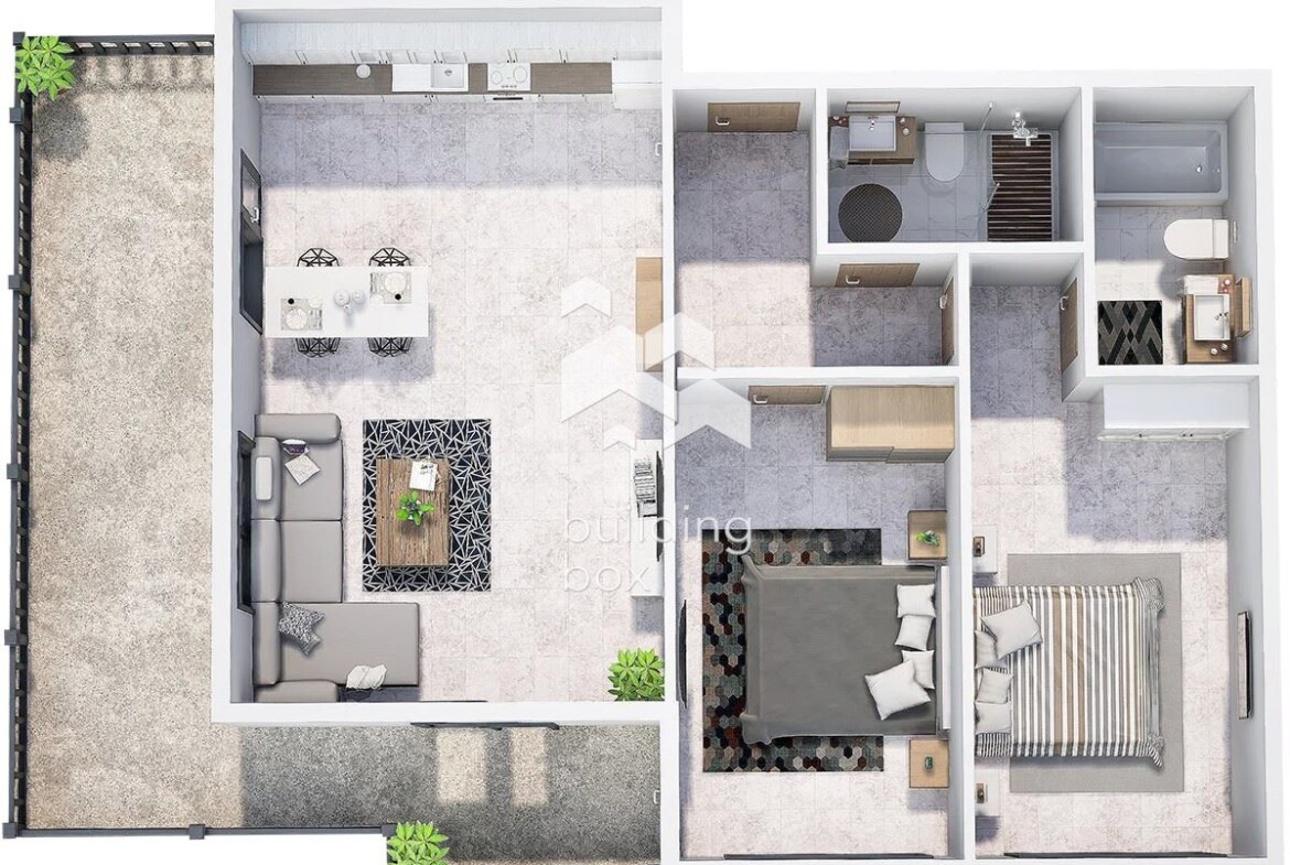 Тристаен апартамент в нов затворен комплекс - кв. Христо Смирненски - 0