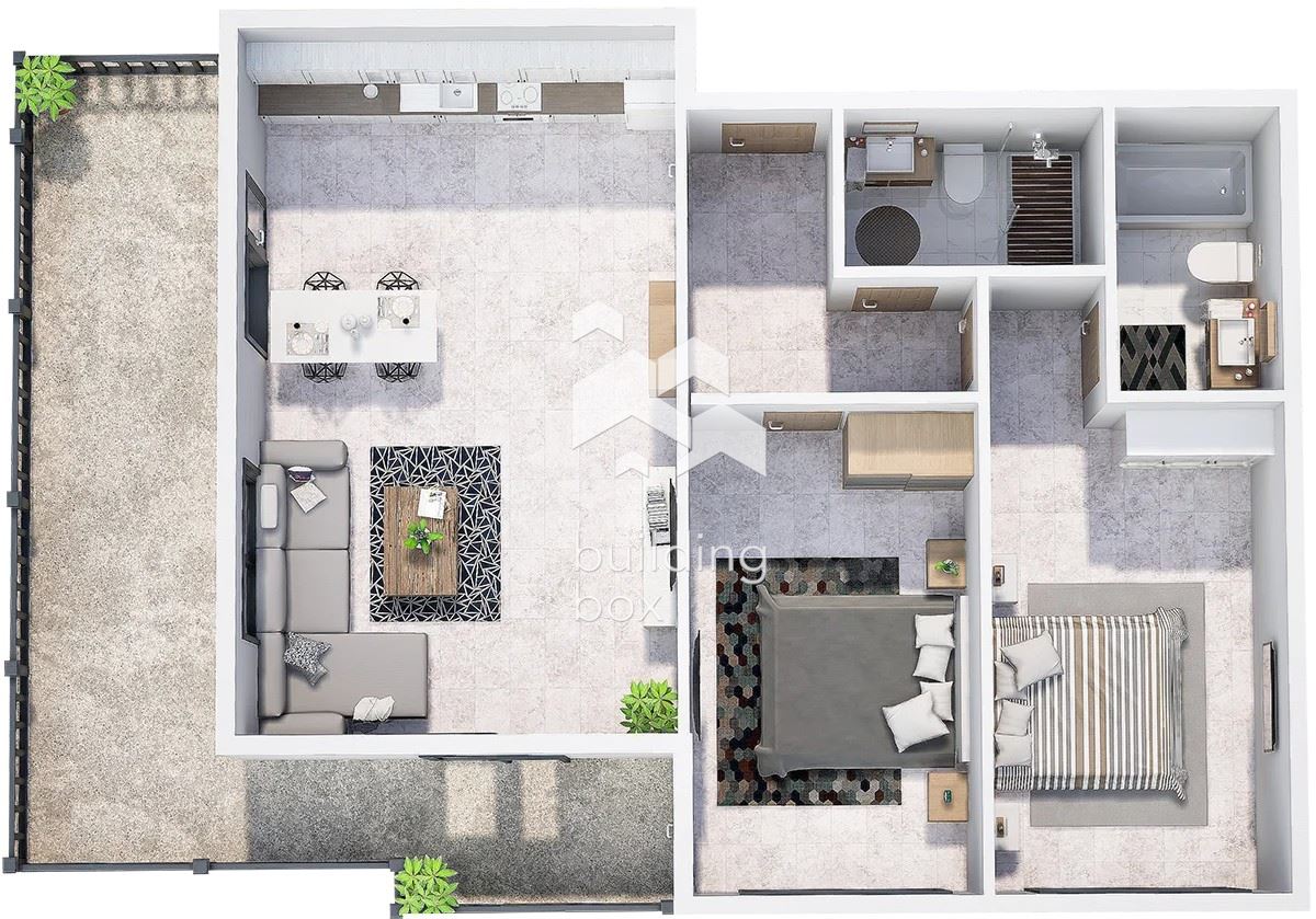 Тристаен апартамент в нов затворен комплекс - кв. Христо Смирненски - 0