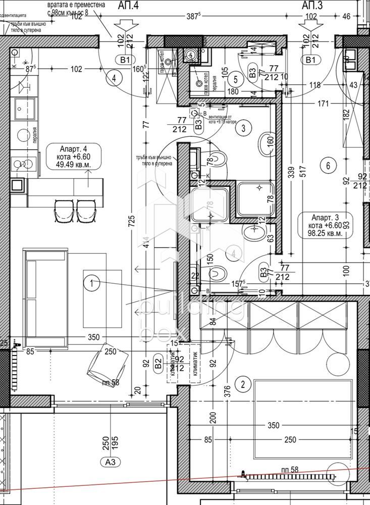 Двустаен апартамент за продажба - 0