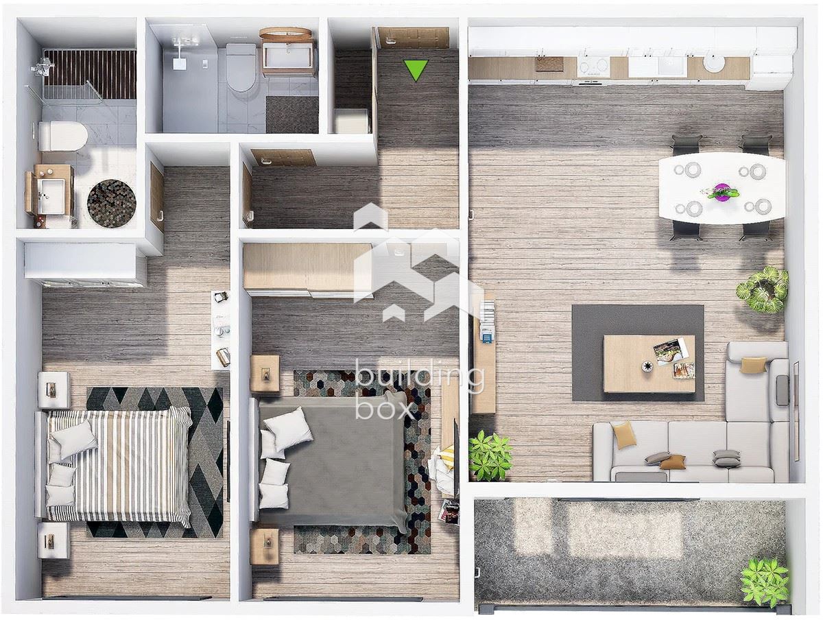 Тристаен апартамент в нов затворен комплекс - кв. Христо Смирненски - 0